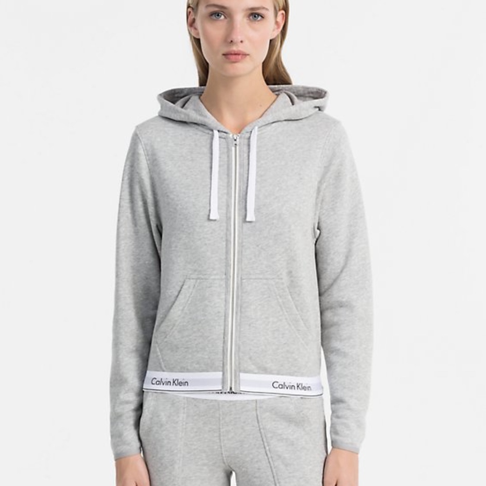 Calvin Klein Modern Cotton Stretch Hoodie Medium - Picture 2 of 6